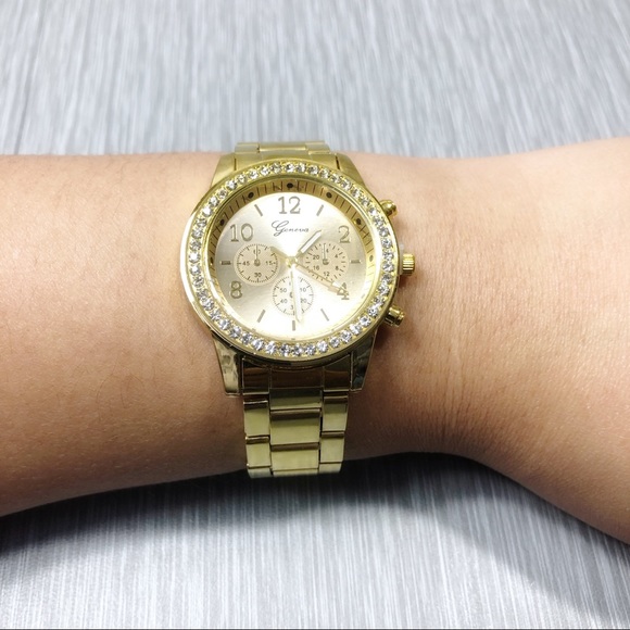 Geneva Accessories - Geneva | Gold Stud Watch